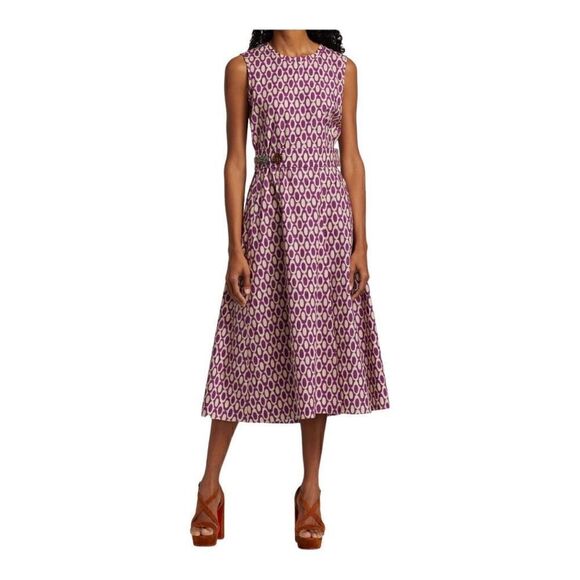 MAX MARA Ombra Sleeveless Midi Dress 8 NWT ** no belt - Picture 1 of 9